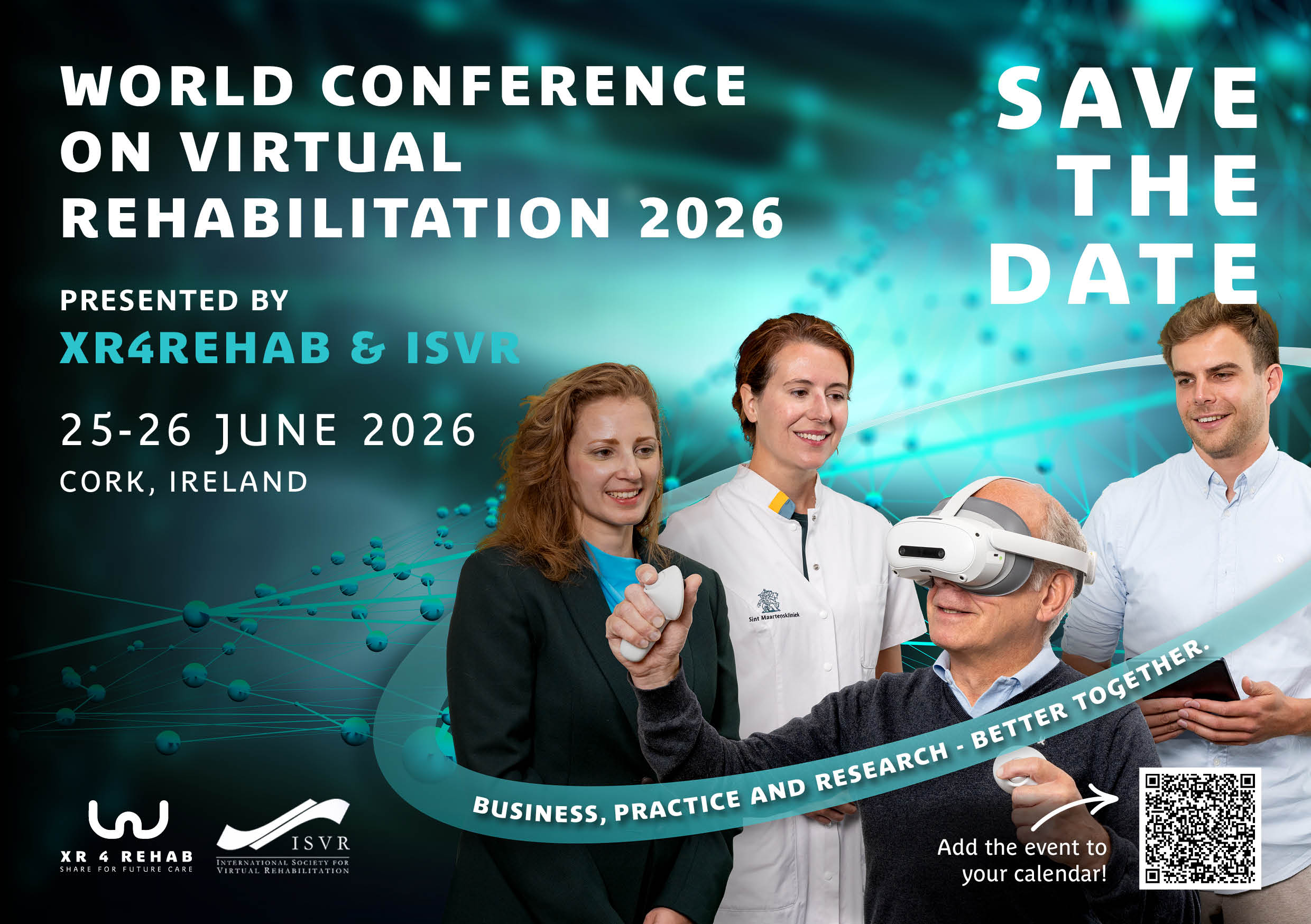 Save the date for WCVR 2026, Cork, Ireland, June 25-26